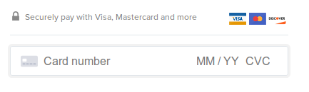 Payhip credit card entry screenshot